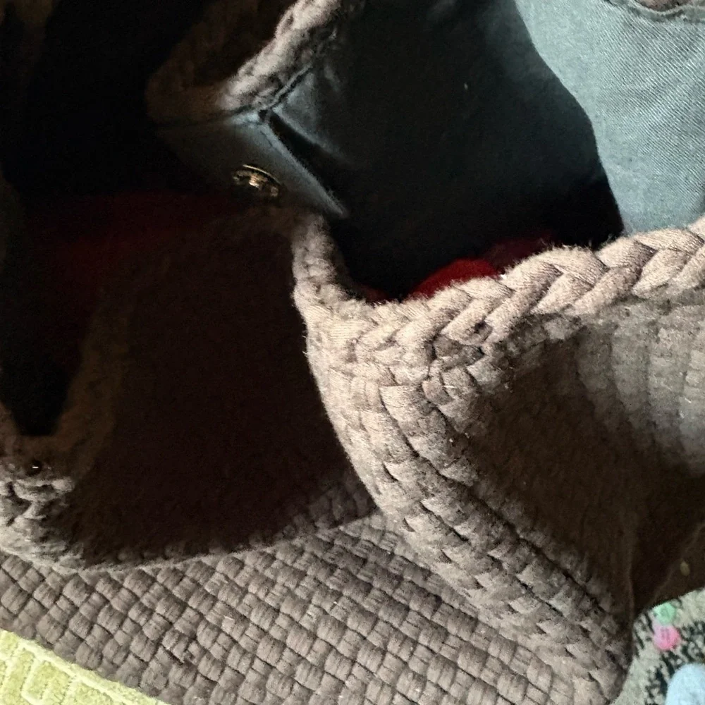 Brown ARANAZ Woven Home Accent BAG